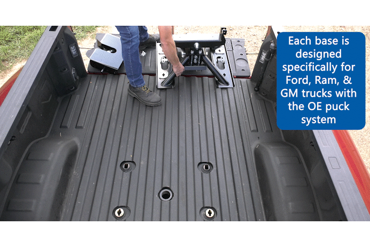 OEX slid into position on OE Puck bed 