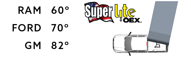 SuperLite turning radius with an OEX hitch