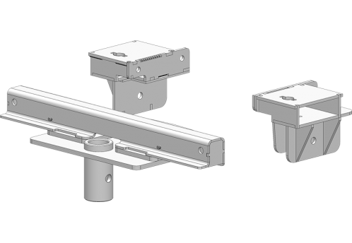 SuperGlide B&W Adapter Mounting Kit 2003-2012 Dodge 2500 & 3500